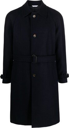 Belted Single-Breasted Midi Coat
