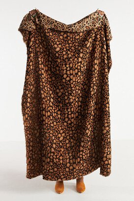 Leopard Jacquard Throw Blanket