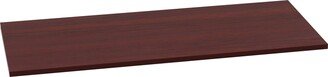 Quadro Sit/Stand Straight Edge Mahogany Tabletop