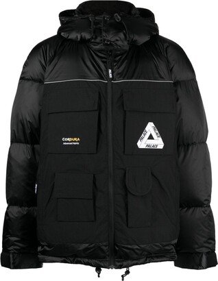 x Palace hooded puffer jacket