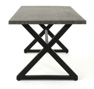 Rolando Outdoor Dining Table - Grey/Black