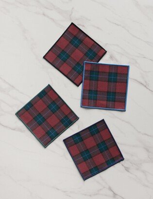 Lulu and Georgia Jubilee Plaid Cocktail Napkins (Set of 4) by Atelier Saucier