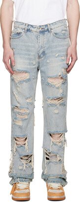 SSENSE Exclusive Blue Gnarly Jeans