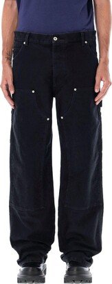 Vintage Wash Straight-leg Carpenter Jeans