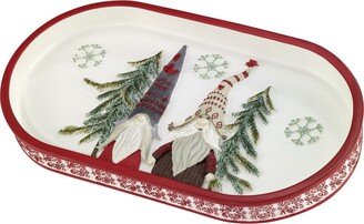 Christmas Gnomes Holiday Resin Bathroom Tray