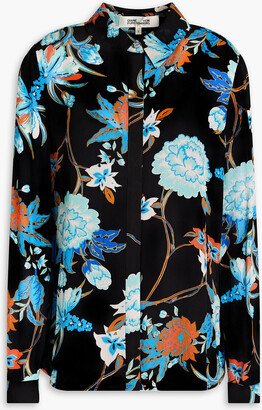 Lorelei printed crepe blouse