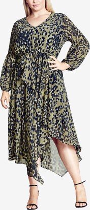 Plus Size Lorena Soft V-neck Dress