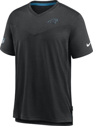 Men's Dri-FIT Lockup Coach UV (NFL Carolina Panthers) Top in Black