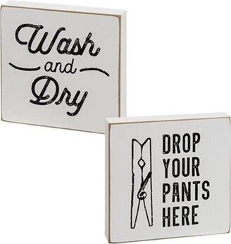 Wash & Dry Square Block 2 Asstd. - H - 4.00 in. W- 0.75 in. L- 4.00 in.