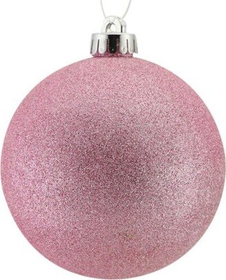 150mm Icy Pink Glittered Ball