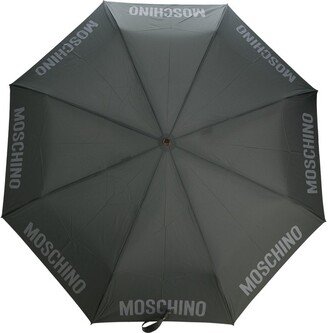 Logo-Print Compact Umbrella-AF