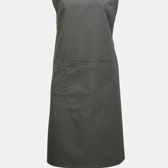 Premier Premier Ladies/Womens Colours Bip Apron With Pocket / Workwear (Dark Grey) (One Size) (One Size)