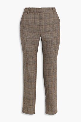 Colmar cropped checked wool slim-leg pants