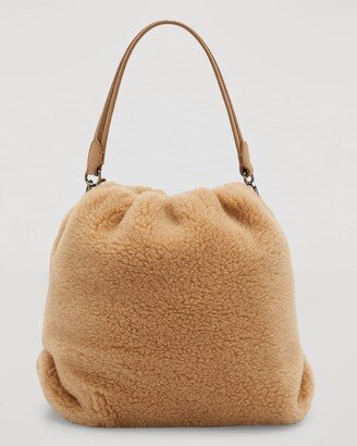 Wool-Cashmere Monili Bucket Bag