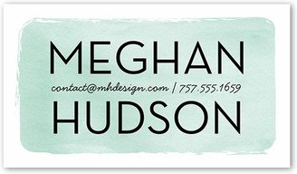 Business Cards: Painted Box Calling Card, Green, Matte, Signature Smooth Cardstock