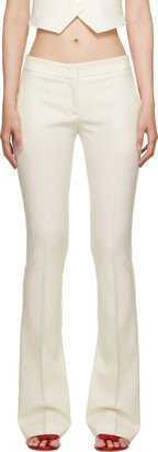 White Flared Trousers