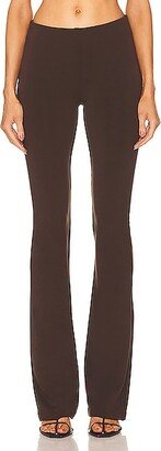 City Micro Flare Pant in Chocolate