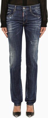 Blue cotton denim jeans-AA