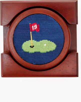 19th Hole Needlepoint Coaster Set