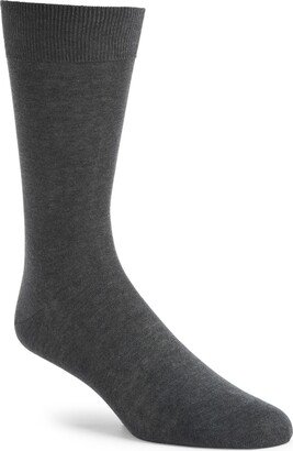 Solid Cotton Dress Socks