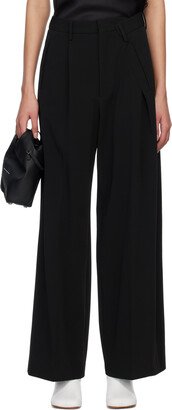 Black Wide-Leg Trousers-AD