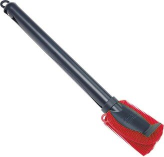 Stay Clean Scrubber Brush Scraper, Red