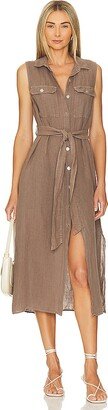 Sleeveless Utility Duster Dress