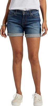 Petite Alex Mid-Rise 4 Boyfriend Shorts (Patriot Blue) Women's Shorts