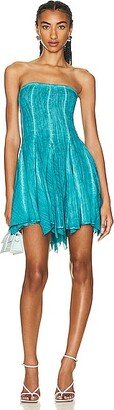 Vita Mini Dress in Teal