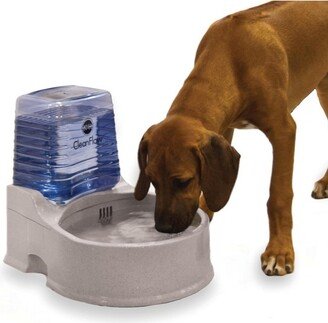 K&H Pet Products CleanFlow Filtered Water Bowl for Dogs Granite Large 2 Gallon Bowl + 1.5 Gallon Reservoir