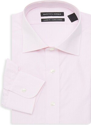 Saks Fifth Avenue Made in Italy Saks Fifth Avenue Men's Classic Fit Poplin Dress Shirt