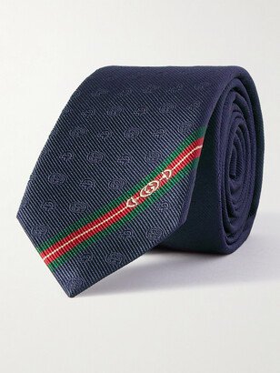 7cm Logo-Jacquard Silk Tie