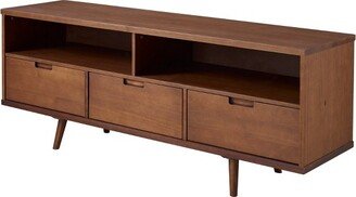 Cara Mid-Century Modern 3 Drawer TV Stand for TVs up to 65 - Saracina Home