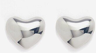 Voluptuous Heart Small Sterling-silver Earrings