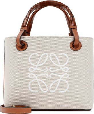 Anagram Embroidered Tote Bag