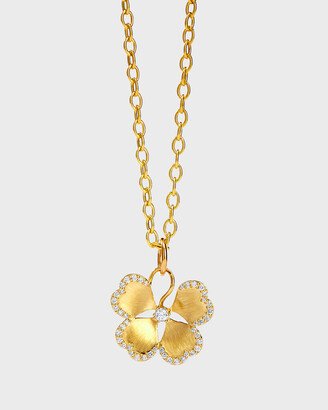 Syna 18k Jardin Flower Pendant Necklace with Diamonds