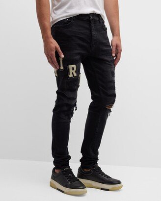 Men's Varsity Logo Skinny Jeans