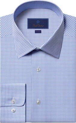 Trim Fit Gingham Check Cotton Dress Shirt