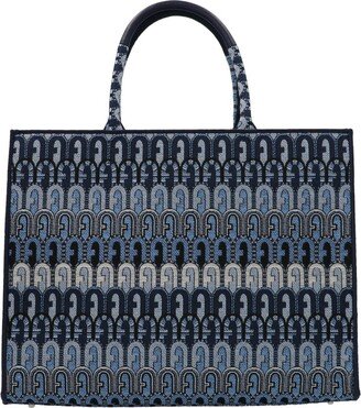 Opportunity Patterned Jacquard Tote Bag