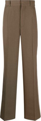 Tape-Embellished Tailored Trousers