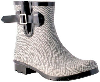 Droplet Patterned Waterproof Rain Boot