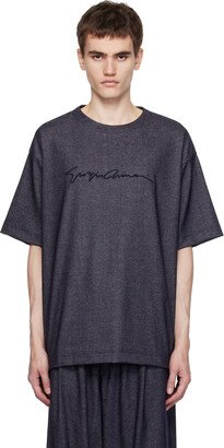 Indigo Embroidered T-Shirt