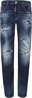 Mid-Rise Distressed Skinny Jeans-AG