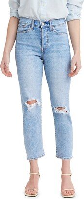 Wedgie Ripped Straight Leg Jeans