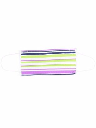 Stripe-Print Face Mask-AA