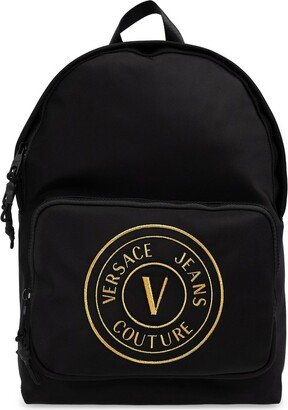 Logo-Embroidered Mesh-Panelled Backpack