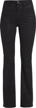 Hi Honey Coated High-Rise Bootcut Jeans-AA