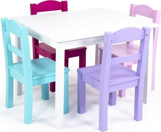 Austiom Leading LLC 5 Piece Rectangle Kids Table and Chair Set