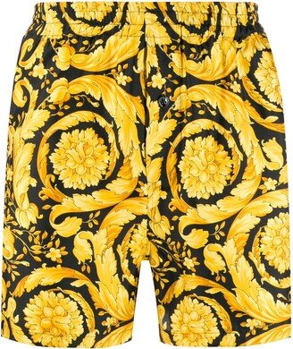 Barocco-print pyjama shorts