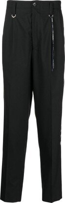 Tapered-Leg Wool Trousers-AH